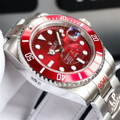 rolex red face submariner